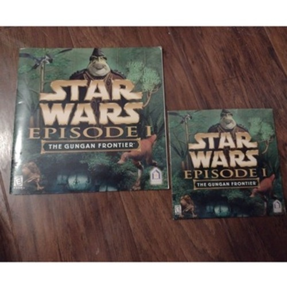 Star Wars Episode‎ 1 The Gungan Frontier PC/Mac Computer Game Disc Manual Sleeve